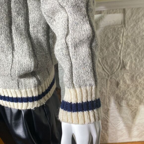 Vintage Daniel Hechter Wool Blend Cable Knit Preppy Sweater - Picture 8 of 16